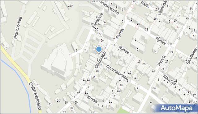 Jawor, Króla Bolesława Chrobrego, 4, mapa Jawor