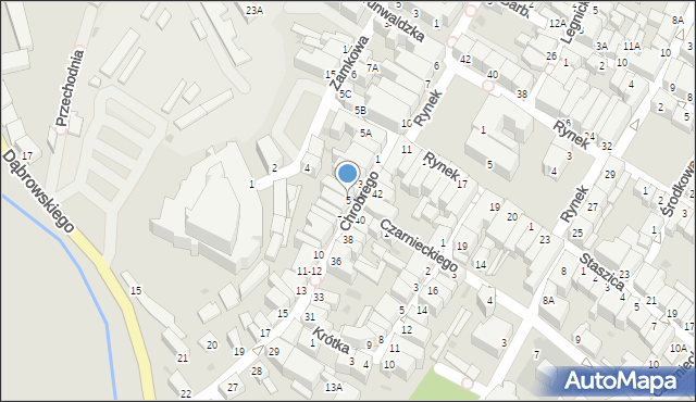 Jawor, Króla Bolesława Chrobrego, 5, mapa Jawor