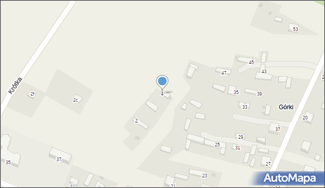 Jaworznik, Krótka, 4, mapa Jaworznik