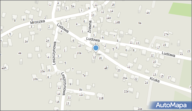 Jaworzno, Kruka Józefa, 14, mapa Jaworzno