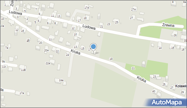 Jaworzno, Kruka Józefa, 17A, mapa Jaworzno