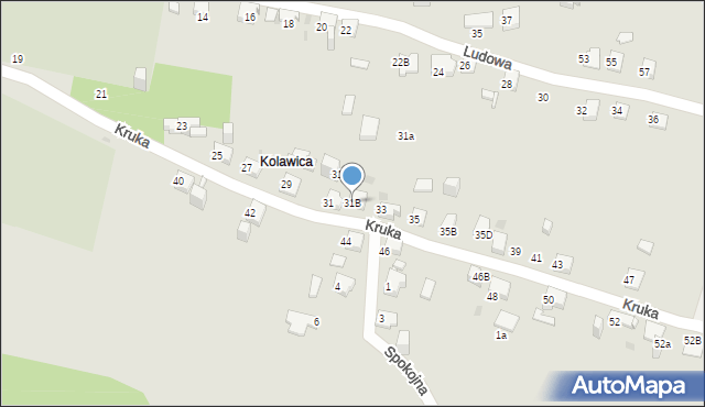 Jaworzno, Kruka Józefa, 31B, mapa Jaworzno