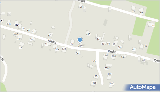 Jaworzno, Kruka Józefa, 49A, mapa Jaworzno