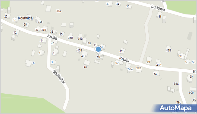 Jaworzno, Kruka Józefa, 50, mapa Jaworzno