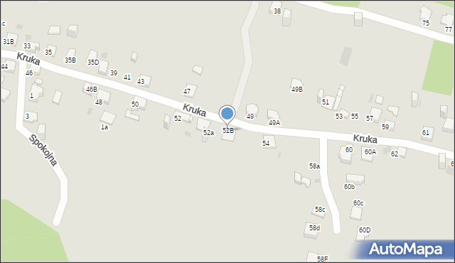 Jaworzno, Kruka Józefa, 52B, mapa Jaworzno