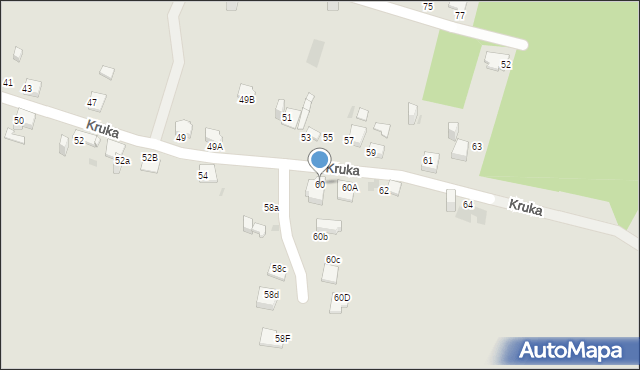 Jaworzno, Kruka Józefa, 60, mapa Jaworzno