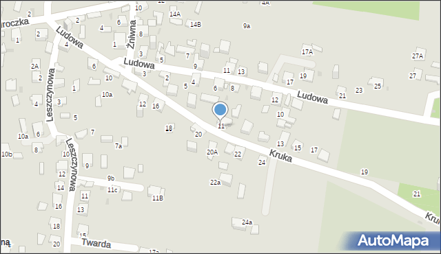 Jaworzno, Kruka Józefa, 9, mapa Jaworzno