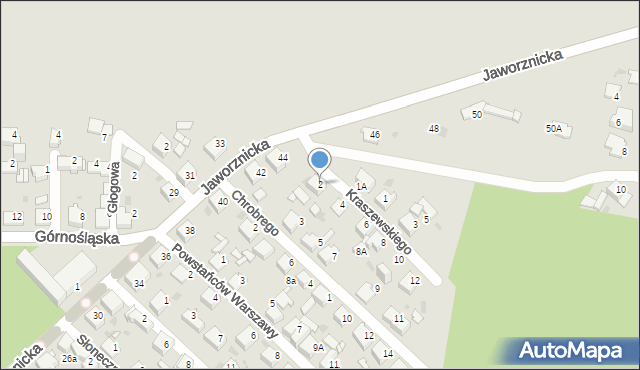 Jaworzno, Kraszewskiego Józefa Ignacego, 2, mapa Jaworzno