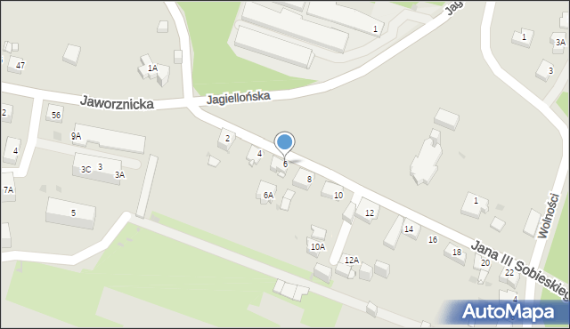 Jaworzno, Króla Jana III Sobieskiego, 6, mapa Jaworzno