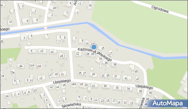 Jaworzno, Króla Kazimierza Wielkiego, 32, mapa Jaworzno