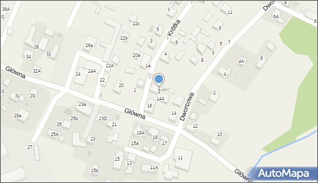 Jejkowice, Krótka, 2, mapa Jejkowice