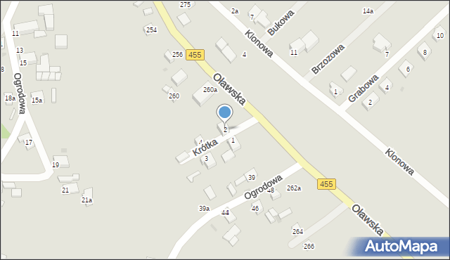 Jelcz-Laskowice, Krótka, 2, mapa Jelcz-Laskowice