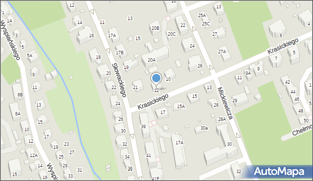 Jelenia Góra, Krasickiego Ignacego, bp., 12, mapa Jelenia Góra