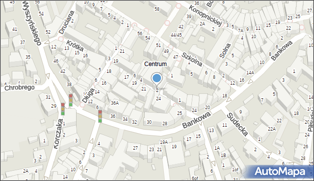 Jelenia Góra, Krótka, 2, mapa Jelenia Góra