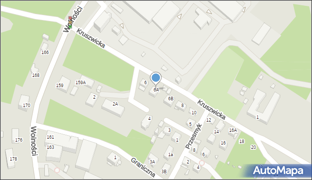 Jelenia Góra, Kruszwicka, 6A, mapa Jelenia Góra