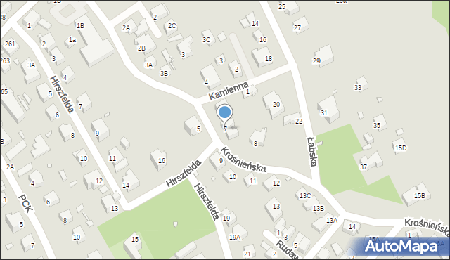 Jelenia Góra, Krośnieńska, 7, mapa Jelenia Góra