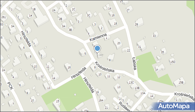Jelenia Góra, Krośnieńska, 7A, mapa Jelenia Góra