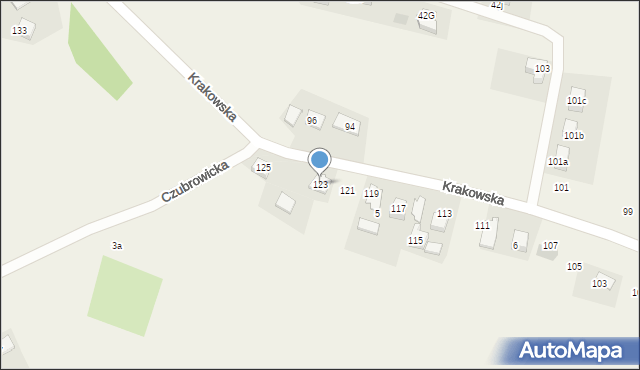 Jerzmanowice, Krakowska, 123, mapa Jerzmanowice