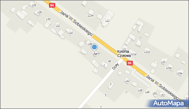 Jerzmanowice, Króla Jana III Sobieskiego, 138, mapa Jerzmanowice