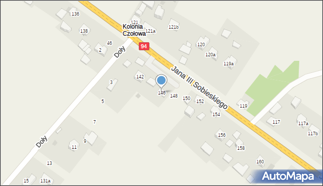 Jerzmanowice, Króla Jana III Sobieskiego, 146, mapa Jerzmanowice