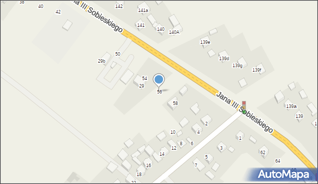 Jerzmanowice, Króla Jana III Sobieskiego, 56, mapa Jerzmanowice