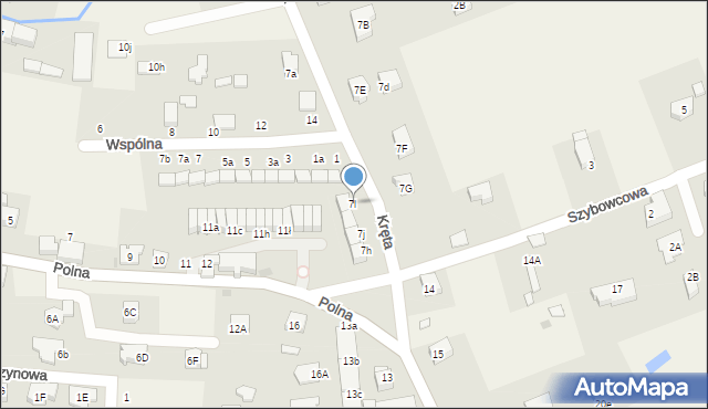 Jeżów Sudecki, Kręta, 7l, mapa Jeżów Sudecki