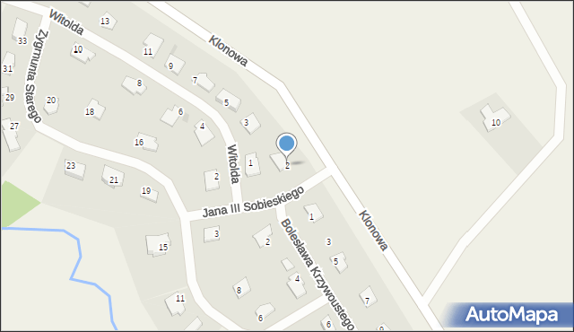 Jonkowo, Króla Jana III Sobieskiego, 2, mapa Jonkowo