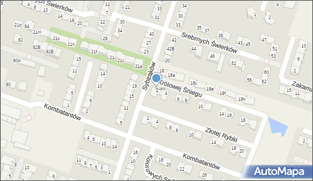 Julianów, Królowej Śniegu, 2, mapa Julianów