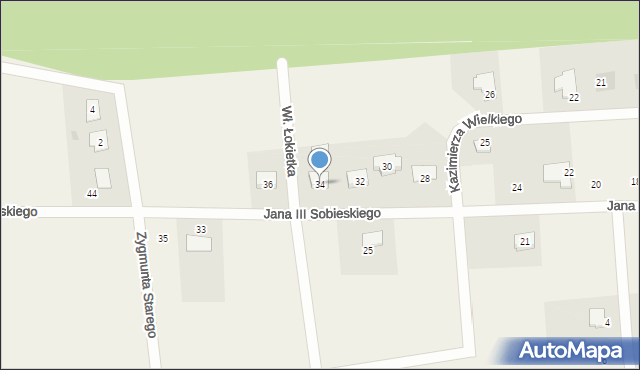 Kałduny, Króla Jana III Sobieskiego, 34, mapa Kałduny