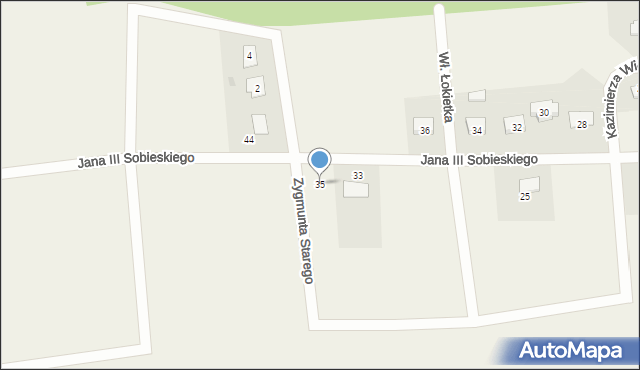 Kałduny, Króla Jana III Sobieskiego, 35, mapa Kałduny