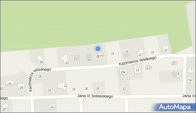 Kałduny, Króla Kazimierza Wielkiego, 18, mapa Kałduny