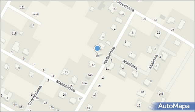 Kalinówka, Krokusowa, 10, mapa Kalinówka