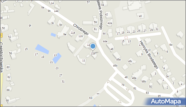 Kalisz, Króla Bolesława Chrobrego, 11d, mapa Kalisza