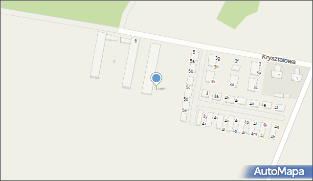 Kamień, Kryształowa, 7m, mapa Kamień