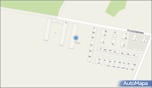 Kamień, Kryształowa, 7n, mapa Kamień
