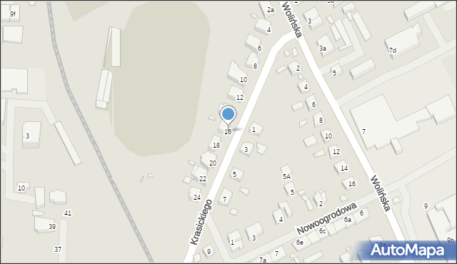 Kamień Pomorski, Krasickiego Ignacego, bp., 16, mapa Kamień Pomorski