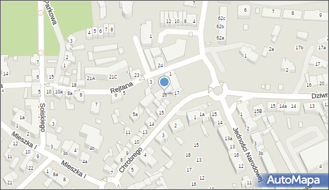 Kamień Pomorski, Króla Bolesława Chrobrego, 16, mapa Kamień Pomorski