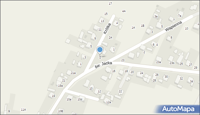 Kamień Śląski, Krótka, 2, mapa Kamień Śląski