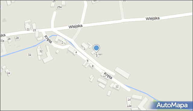 Kamieniec Ząbkowicki, Kręta, 3, mapa Kamieniec Ząbkowicki