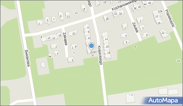 Karczew, Krasickiego Ignacego, bp., 18, mapa Karczew