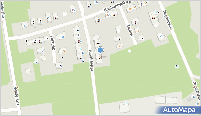 Karczew, Krasickiego Ignacego, bp., 19, mapa Karczew
