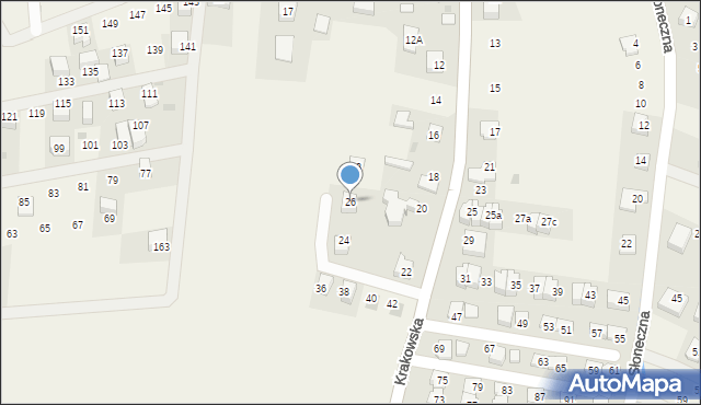 Karniowice, Krakowska, 26, mapa Karniowice