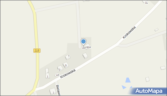 Karwia, Krokowska, 11, mapa Karwia