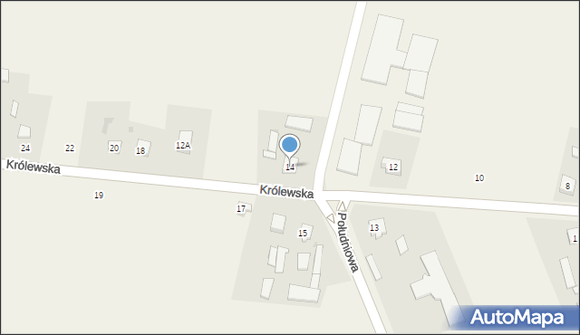 Kaski, Królewska, 14, mapa Kaski