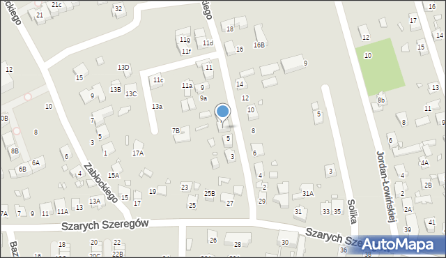 Katowice, Krupińskiego Bolesława, 7A, mapa Katowic