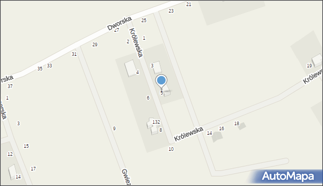 Kczewo, Królewska, 5, mapa Kczewo