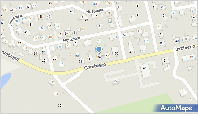 Kędzierzyn-Koźle, Króla Bolesława Chrobrego, 54, mapa Kędzierzyna-Koźle