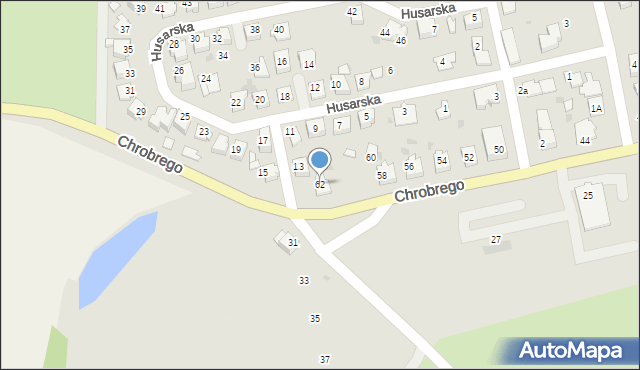 Kędzierzyn-Koźle, Króla Bolesława Chrobrego, 62, mapa Kędzierzyna-Koźle