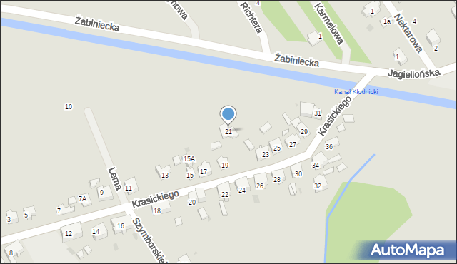 Kędzierzyn-Koźle, Krasickiego Ignacego, bp., 21, mapa Kędzierzyna-Koźle