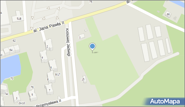 Kędzierzyn-Koźle, Królowej Jadwigi, 13, mapa Kędzierzyna-Koźle